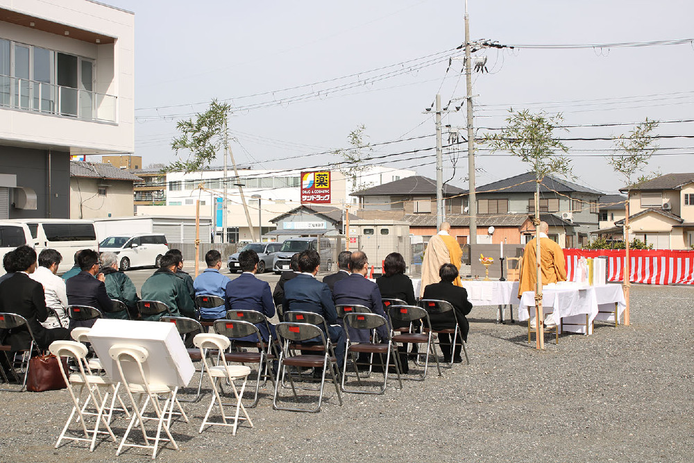 日本電子増築地鎮祭