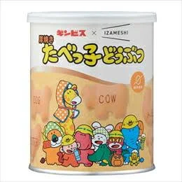 プレゼントの保存食クッキー（たべっ子どうぶつ缶）